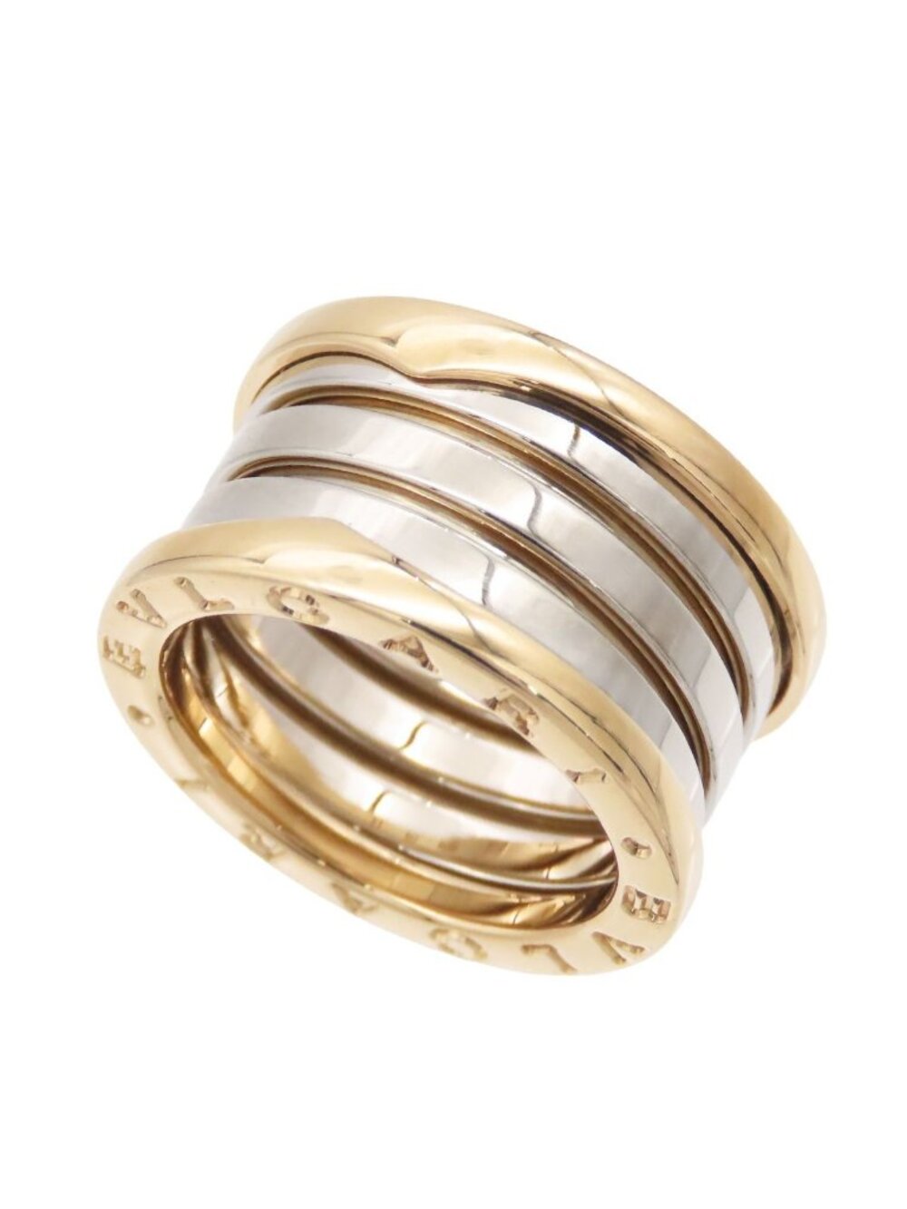 Bvlgari B.zero1 Yellow Gold White 18k 51 Ring